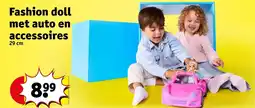 Kruidvat Fashion doll met auto en accessoires aanbieding