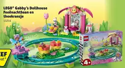Kruidvat LEGO Gabby's Dollhouse Feeënachtbaan en theekransje aanbieding