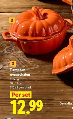 Lidl Pompoen ovenschalen aanbieding
