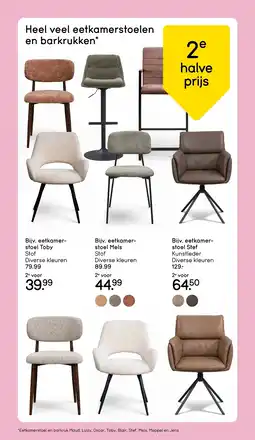 Leen Bakker Bijv. eetkamerstoel Toby aanbieding