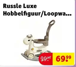 Kruidvat Russle Luxe Hobbelfiguur/Loopwagen met duwstang aanbieding
