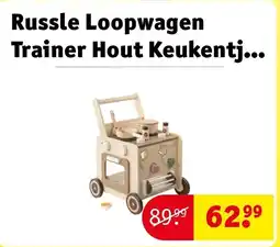Kruidvat Russle Loopwagen Trainer Hout Keukentje met vormpjes aanbieding