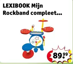 Kruidvat LEXIBOOK Mijn Rockband compleet elektronische lichtgevende drumset met kruk aanbieding