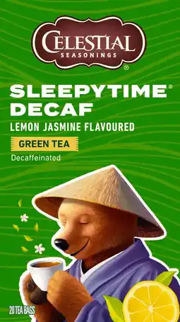 Albert Heijn Celestial Seasonings Sleepytime decaf lemon jasmin green tea aanbieding