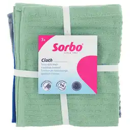 PLUS Sorbo Vaatdoek badstof 35x35cm aanbieding