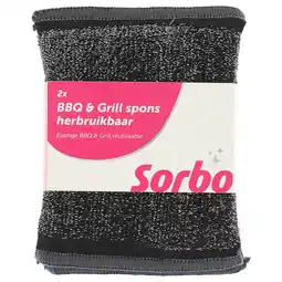 PLUS Sorbo BBQ & grill spons uitwasbaar aanbieding