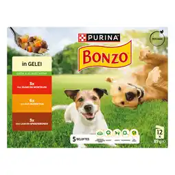 PLUS Bonzo Maaltijdzakjes in gelei aanbieding