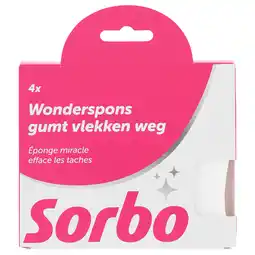 PLUS Sorbo Wonderspons gumt vlekken weg aanbieding