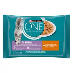 PLUS Purina One sensitive maaltijdzakjes aanbieding