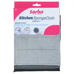 PLUS Sorbo Kitchen sponge cloth aanbieding