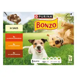 PLUS Bonzo Maaltijdzakjes in saus aanbieding