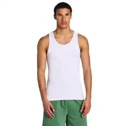 Foot Locker LCKR Flagship Rib Tank Vesten Heren - Wit - Maat XS - Katoen Jersey aanbieding
