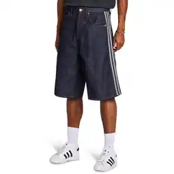 Foot Locker Adidas Firebird Korte Broeken Heren - Blauw - Maat XXS - Katoen Denim aanbieding