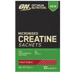 Holland & Barrett Optimum Nutrition Creatine Sachets Fruit Punch - 10 sachets aanbieding
