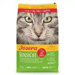 Zooplus 10 kg + 1 kg gratis! Josera droogvoer voor katten 11 kg - SensiCat 10 + 1 kg aanbieding