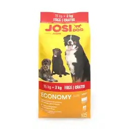 Zooplus 15 kg + 3 kg gratis! Josidog droogvoer voor honden 18 kg - Economy 15 + 3 kg aanbieding
