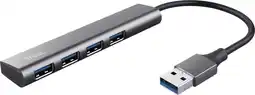 Coolblue Trust Halyx 4-Poorts USB A 3.2 Gen 1-hub aanbieding