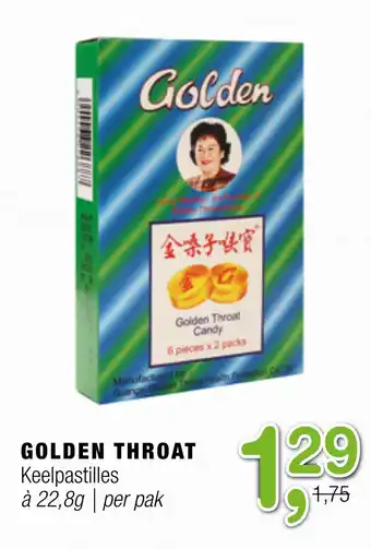 Amazing Oriëntal Golden throat keelpastilles aanbieding