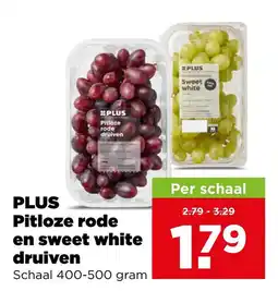 PLUS PLUS Pitloze rode en sweet white druiven aanbieding