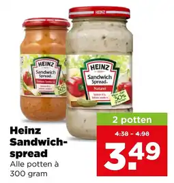 PLUS Heinz Sandwich-spread aanbieding