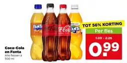 PLUS Coca-Cola en Fanta aanbieding