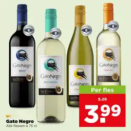 PLUS Gato Negro Alle flessen à 75 cl aanbieding