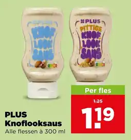 PLUS PLUS Knoflooksaus aanbieding