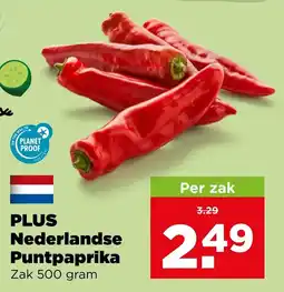 PLUS Nederlandse Punt paprika aanbieding