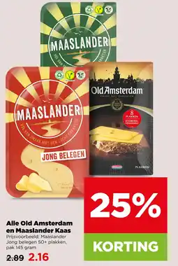 PLUS Alle Old Amsterdam en Maaslander Kaas aanbieding