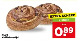 PLUS Koffiebroodje* aanbieding