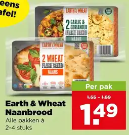 PLUS Earth & Wheat Naanbrood aanbieding