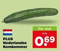 PLUS PLUS Nederlandse Komkommer aanbieding