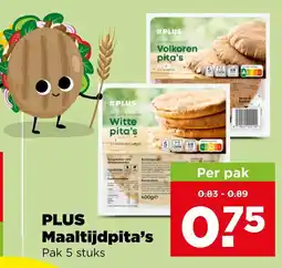 PLUS PLUS Maaltijd pita's aanbieding