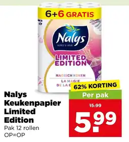 PLUS Nalys Keukenpapier Limited Edition aanbieding