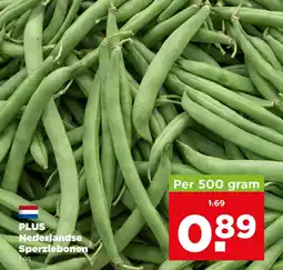 PLUS Nederlandse Sperziebonen aanbieding