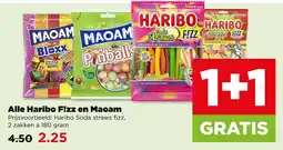 PLUS Alle Haribo Fizz en Maoam aanbieding