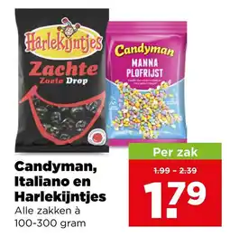 PLUS Candyman, Italiano en Harlekijntjes aanbieding