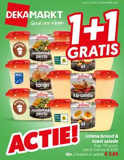 Dekamarkt Johma brood & toast salade aanbieding