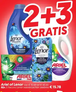 Dekamarkt Ariel of Lenor aanbieding