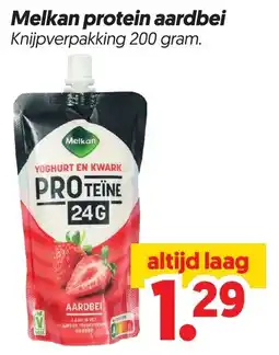 Dekamarkt Melkan protein aardbei aanbieding