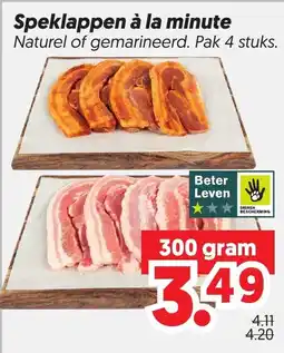 Dekamarkt Speklappen à la minute aanbieding