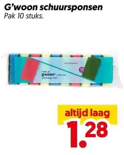 Dekamarkt G'woon schuursponsen aanbieding