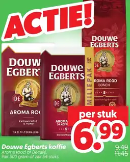 Dekamarkt Douwe Egberts koffie aanbieding