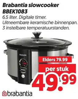 Dekamarkt Brabantia slowcooker aanbieding