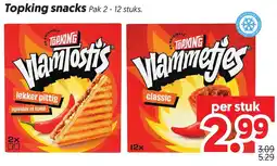 Dekamarkt Topking snacks aanbieding