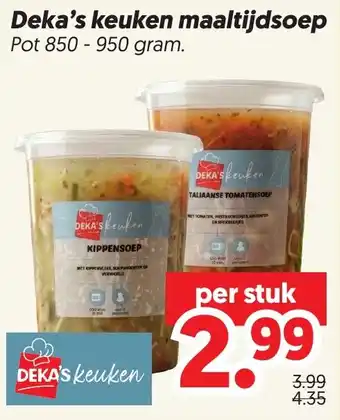 Dekamarkt Deka's keuken maaltijdsoep aanbieding