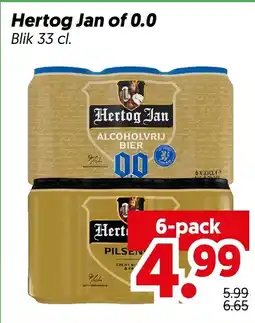 Dekamarkt Hertog Jan of 0.0 aanbieding