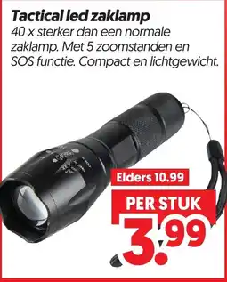 Dekamarkt Tactical led zaklamp aanbieding