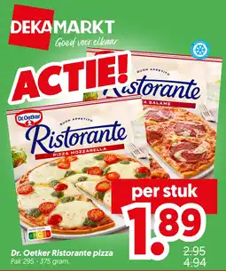 Dekamarkt Dr. Oetker Ristorante pizza aanbieding