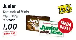 Budget Food Junior Caramels of Mints aanbieding